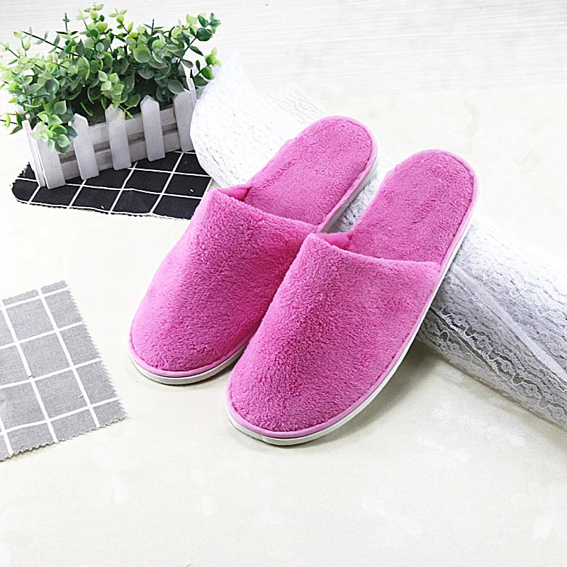 5 Pairs of a Dozen Slippers Men Women Hotel Disposable Slippers Hospitality Travel Comfortable High-Quality Slides Sandals