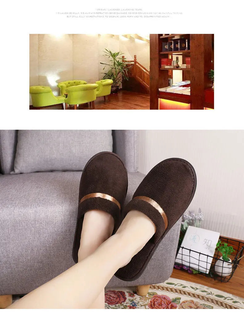5 Pairs of a Dozen Slippers Men Women Hotel Disposable Slippers Hospitality Travel Comfortable High-Quality Slides Sandals