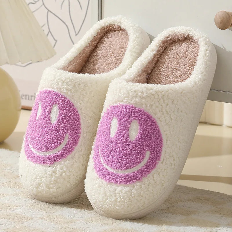 Women's Winter High-End Cotton Slippers, Women's Indoor Home Plush Warm Maternity Slippers, Couple Slippers with Added Fleece for Men in Autumn and Winter