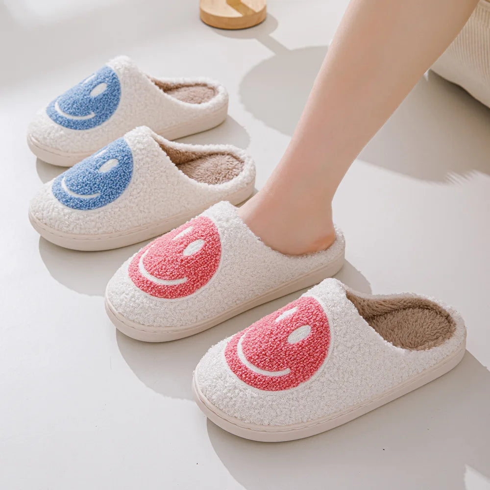 Women's Winter High-End Cotton Slippers, Women's Indoor Home Plush Warm Maternity Slippers, Couple Slippers with Added Fleece for Men in Autumn and Winter