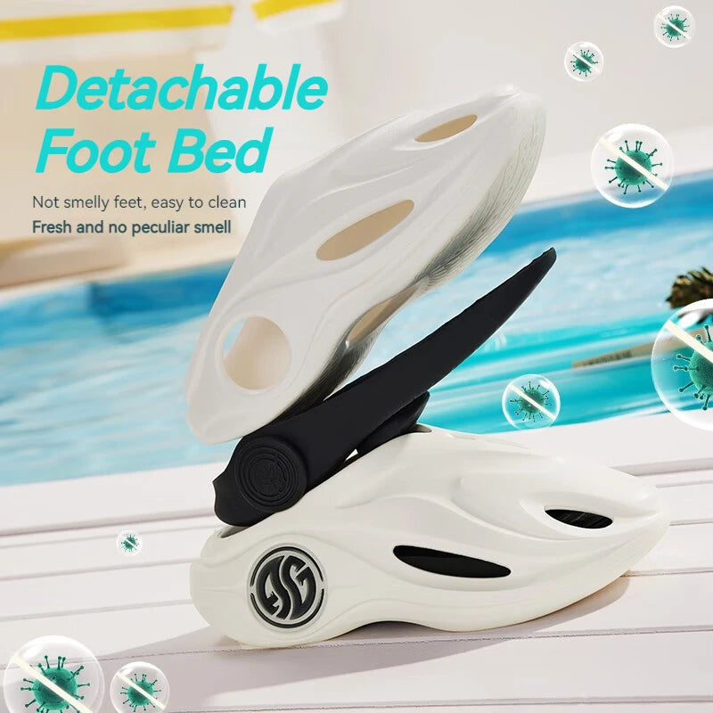 361 Degrees AG Whale 2 Men and Women's Trendy Slippers Anti-slip Deodorization Soft Comfortable Thick Bottom Slippers 672421103