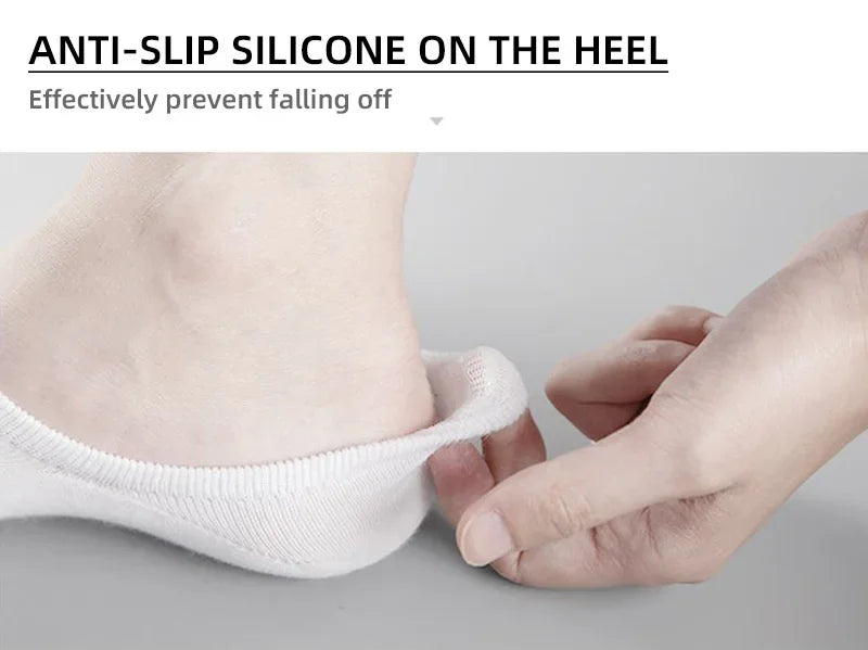 5/10/20 Pairs Summer Boat Socks For Men Non-slip Silicone Invisible Cotton Socks Breathable No-Show Slippers Sport Ankle Socks