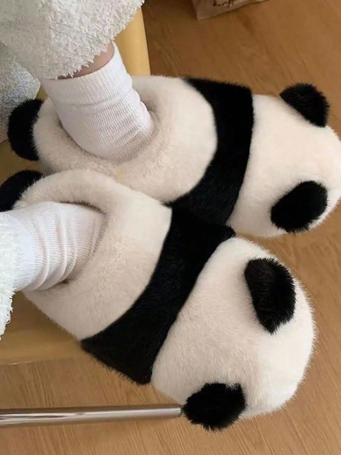 Fashionable Cute Panda Slippers Cartoon Home Slippers Warm Stylish Comfortable Ladies Winter Couple Autumn Winter Slippers