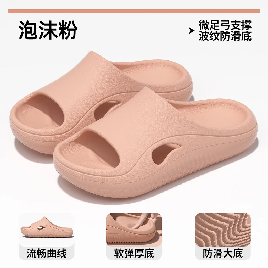 Comfortable Anti-Slip Operating Room Slippers for Men And Women Home Slippers round Toe EVA Material All Seasons Wear