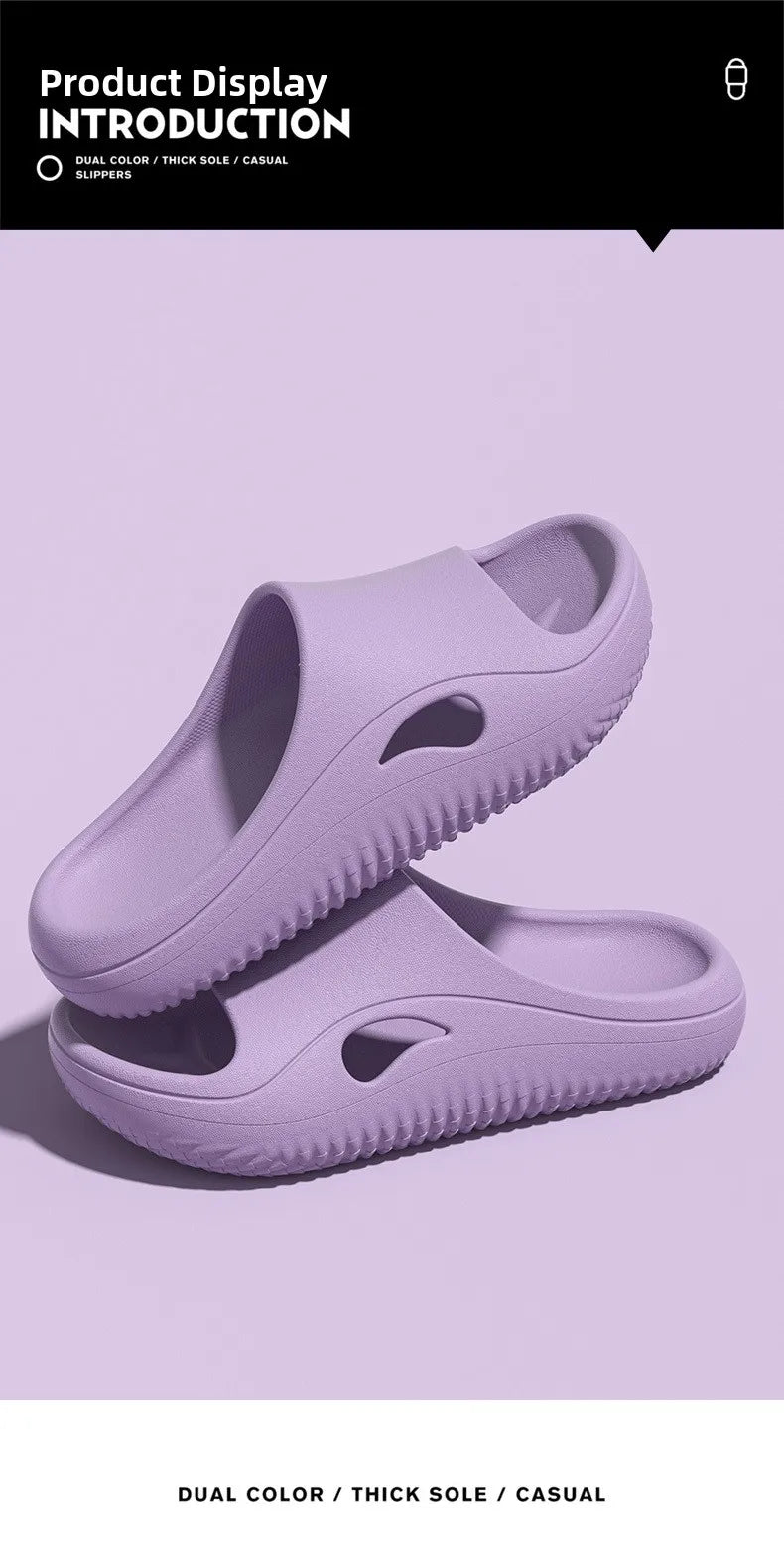 Comfortable Anti-Slip Operating Room Slippers for Men And Women Home Slippers round Toe EVA Material All Seasons Wear