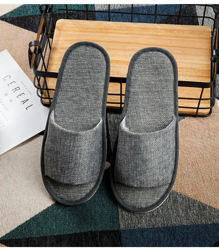 5Pairs/Lot Men Women Disposable Hotel Guest Slippers Cotton Slides Home Travel SPA Slipper Hospitality Cheap Indoor Slip-on