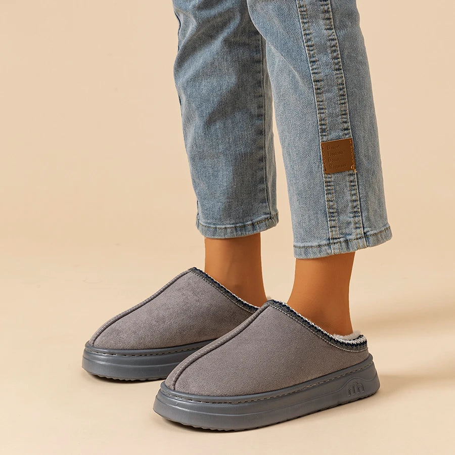 Winter Anti-slip Women's Soft Slipper Boots Fashion Couples Outdoor Casual Indoor Fuzzy Warm Comfort Men Plush Houseshoes Girls