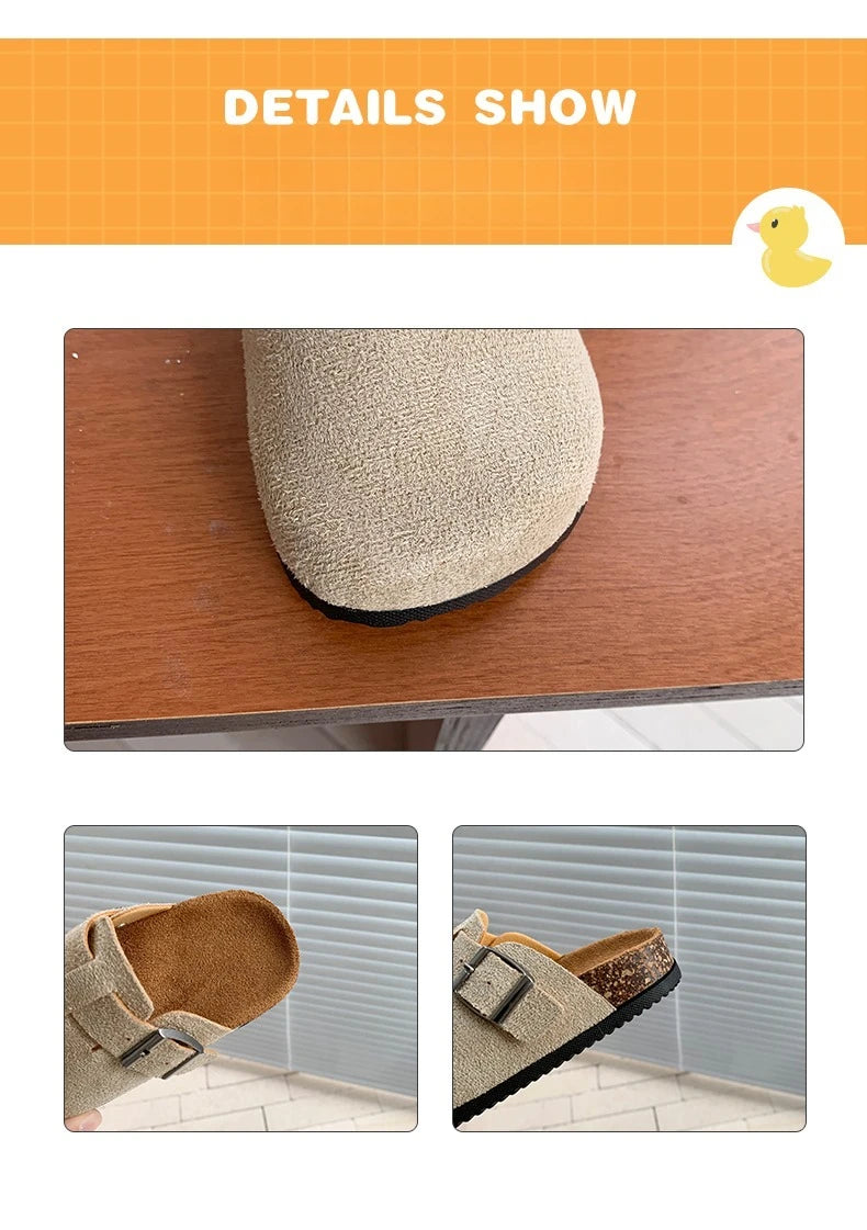 Children's Outdoor Slippers Casual Flat Shoes, Breathable Outdoor Shoes Suitable for Indoor and Outdoor Activities