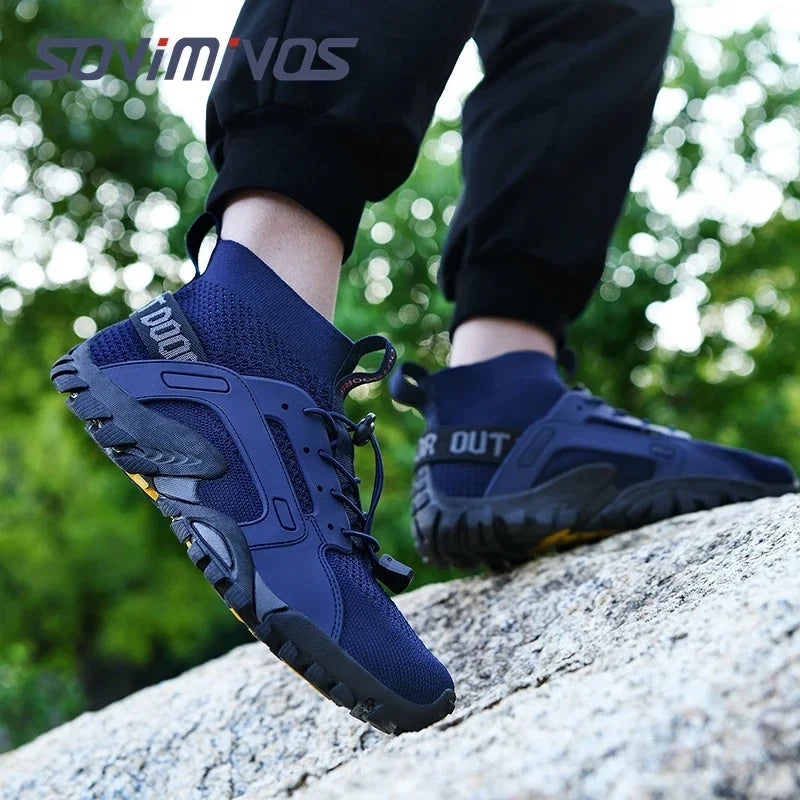 Men's Cross-Trainer | Barefoot & Minimalist Shoe | Zero Drop Sole | Wide Toe Box Man Upstream Swimming Shoes Beach Slippers