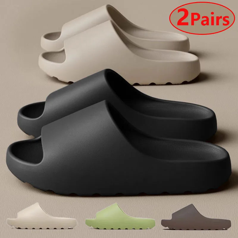 Coconut Slippers Men Women EVA Soft Like Stepping on Shit Thick Soled Sandals Solf Non-slip Wearing Slipper Outdoor Indoor Shoes