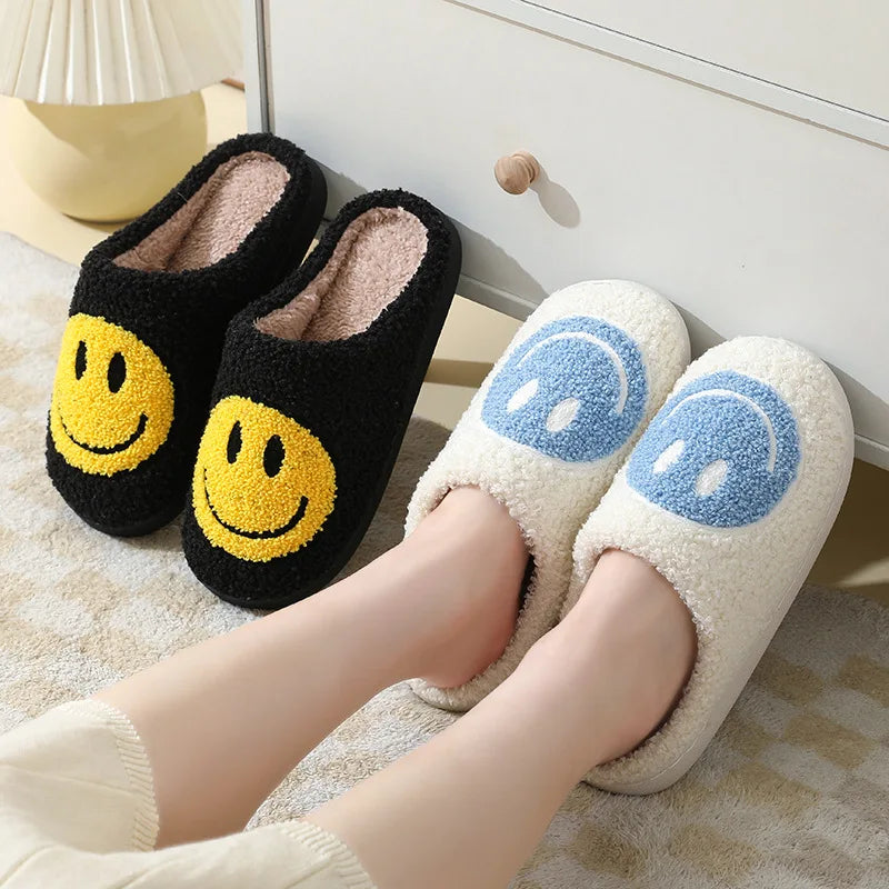 Women's Winter High-End Cotton Slippers, Women's Indoor Home Plush Warm Maternity Slippers, Couple Slippers with Added Fleece for Men in Autumn and Winter