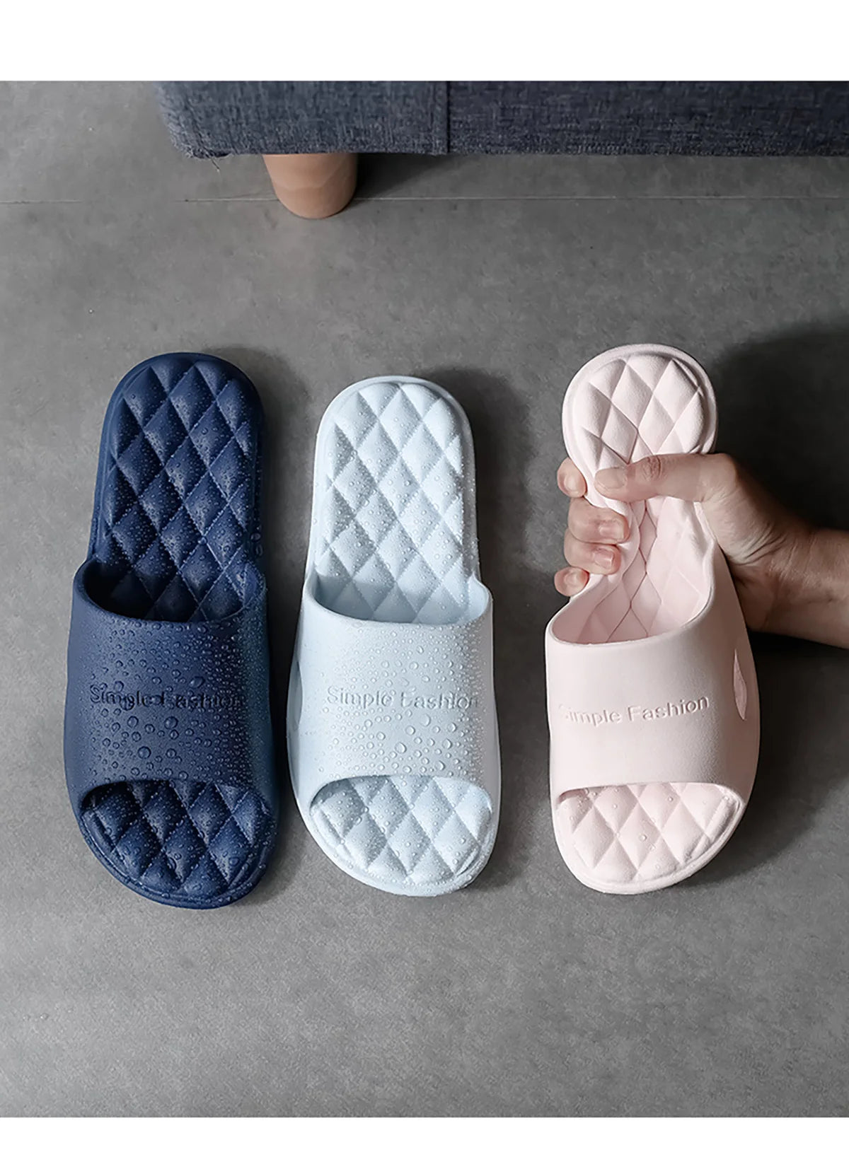 TZLDN 36-49 plus size EVA Soft Bottom Slippers for Women Home Bathroom Summer Sandals for Men Summer Beach Wear Unisex Slides