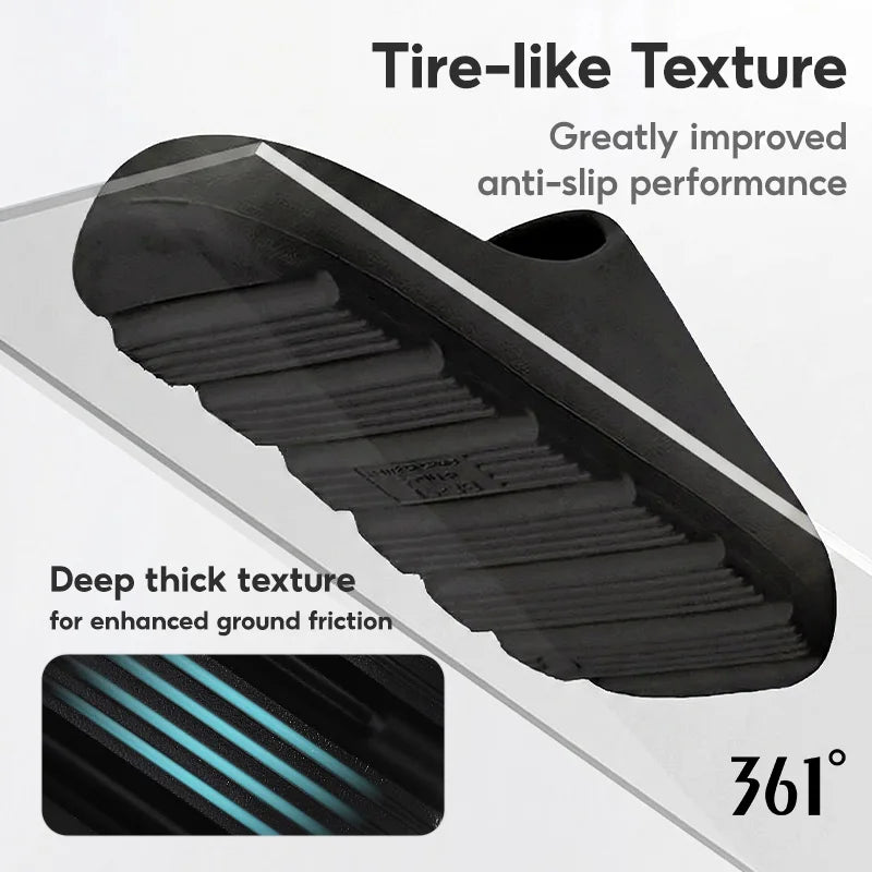 361 Degrees Men and Women Home slippers Antibacterial EVA Breathable Comfortable Skidproof Casual Outdoor Unisex shoes 622617002