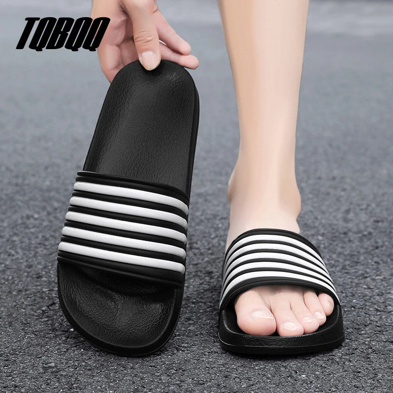Men's Slides Sandals EVA Foam Comfortable Non-Slip Women's Massage Slippers for Beach Pool House Indoor Outdoor Shower