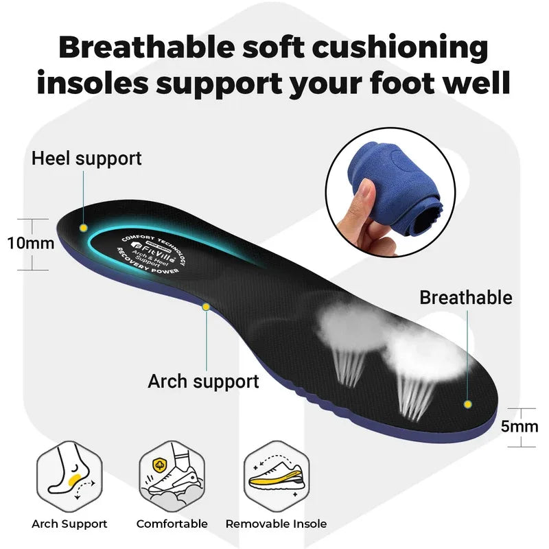 FitVille Men's Sandals Widened Diabetes Shoes Mens Casual Shoes Lightweight for Plantar Fasciitis Arch support Relief Pain