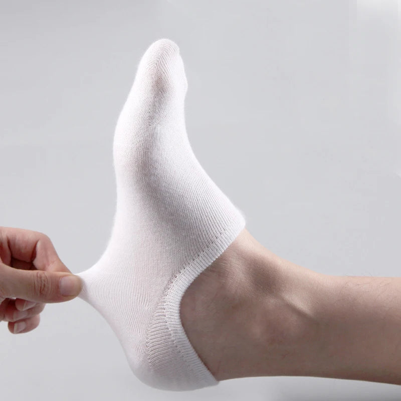 5/10/20 Pairs Summer Boat Socks For Men Non-slip Silicone Invisible Cotton Socks Breathable No-Show Slippers Sport Ankle Socks
