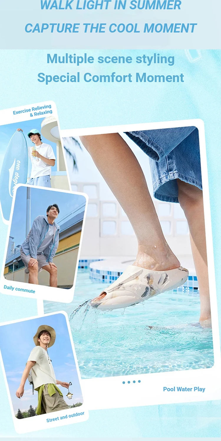 361 Degrees Furious 2 Men and Women Slippers Soft Comfortable Resilience Durable Skidproof Outdoor Home Unisex Slipper 672621110