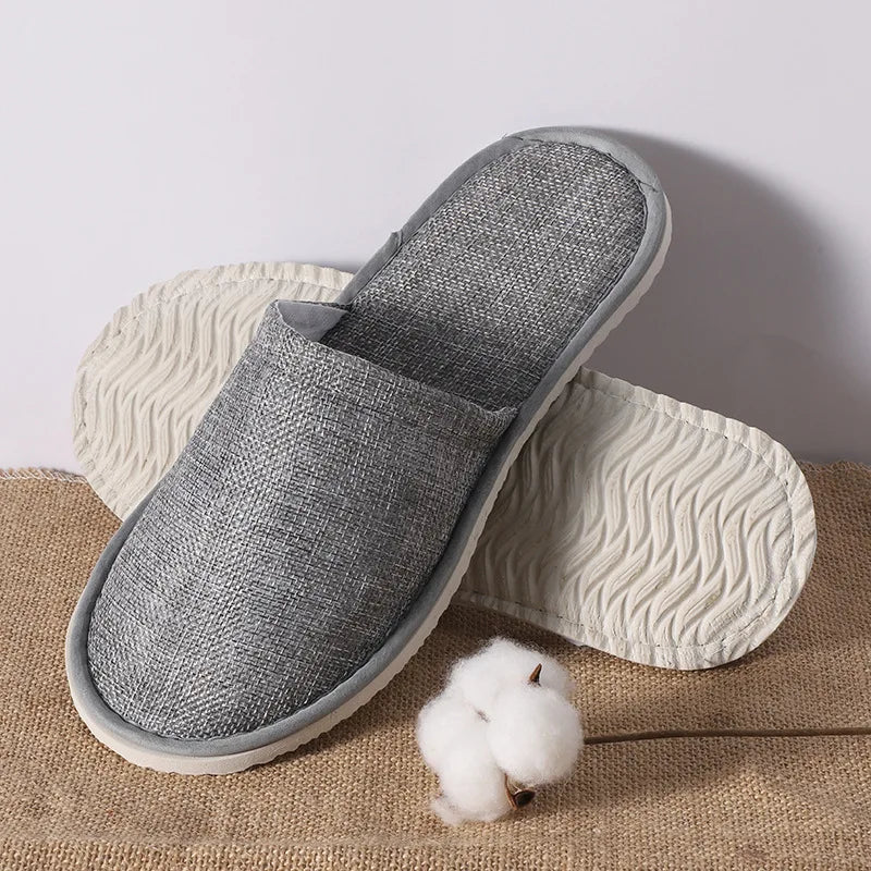 5Pairs/Lot Men Women Disposable Hotel Guest Slippers Cotton Slides Home Travel SPA Slipper Hospitality Cheap Indoor Slip-on