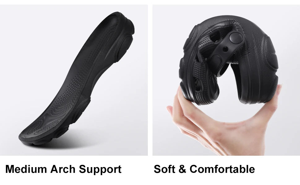 Kidmi Fashion Men Clogs Slippers Summer Clogs Slippers Outdoor Breathable Beach Slippers Soft Men Garden Slippers Home Sandals