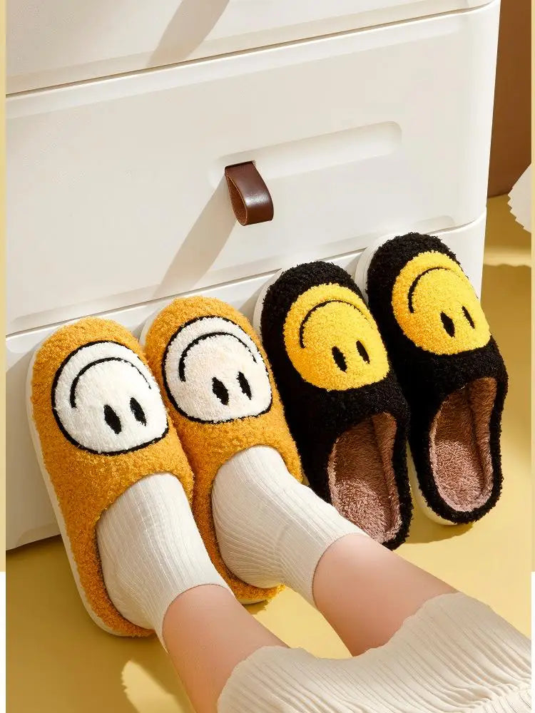 Women's Winter High-End Cotton Slippers, Women's Indoor Home Plush Warm Maternity Slippers, Couple Slippers with Added Fleece for Men in Autumn and Winter