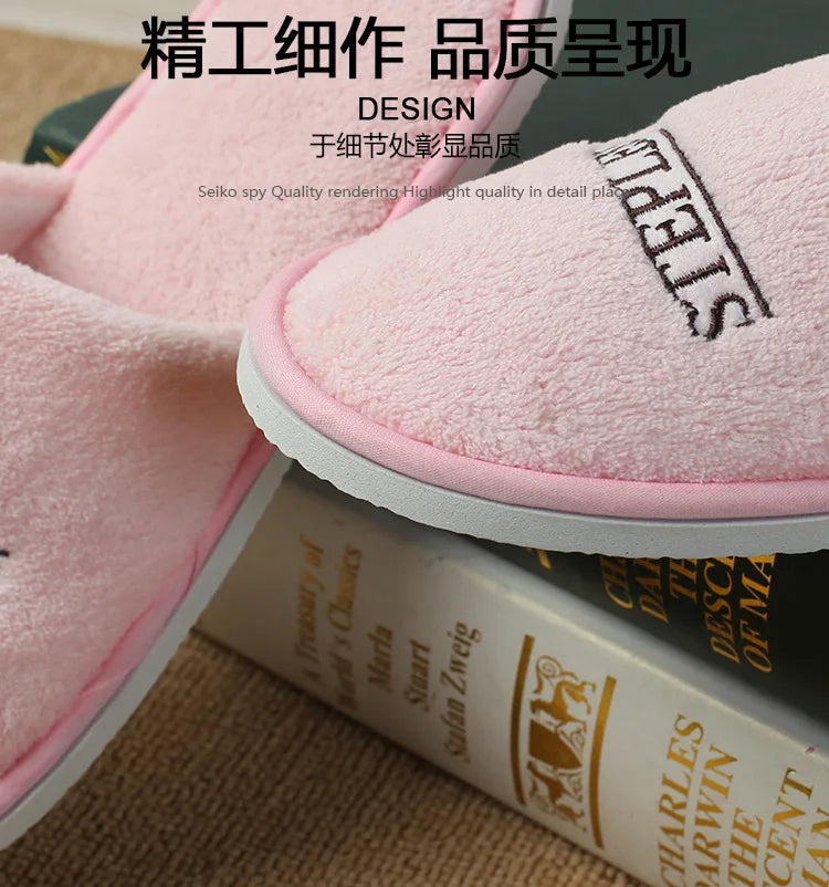5Pairs/Lot Men Women Disposable Hotel Guest Slippers Cotton Slides Home Travel SPA Slipper Hospitality Cheap Indoor Slip-on