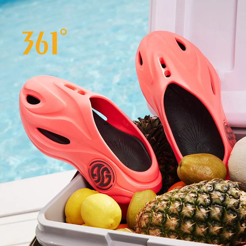 361 Degrees AG Whale 2.0 Men and Women‘s Slippers Soft Elastic Bacteriostatic Comfort Anti-slip Thick Bottom Slippers 672421103