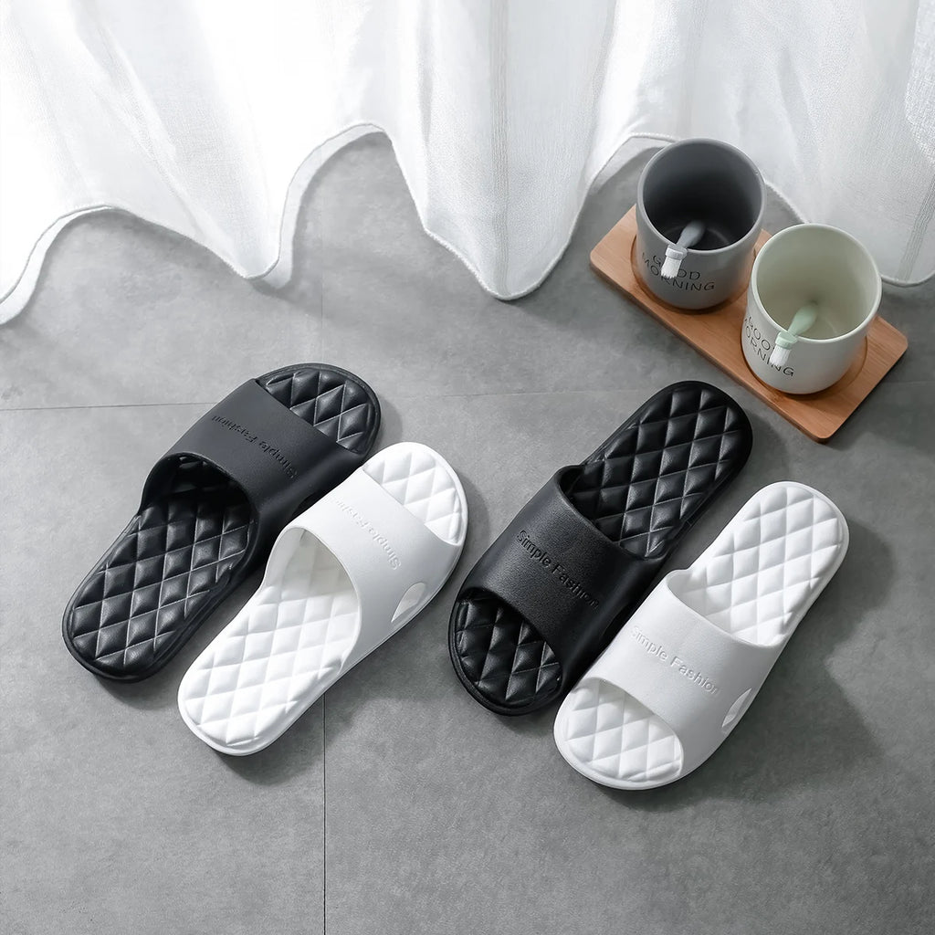 TZLDN 36-49 plus size EVA Soft Bottom Slippers for Women Home Bathroom Summer Sandals for Men Summer Beach Wear Unisex Slides