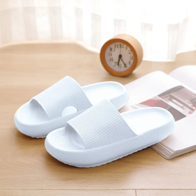 Kidmi Summer Thick Sole Slippers Women Sandals Household Softsole Slippers Antiskid Breathable Shoes Flat Sandals For Women