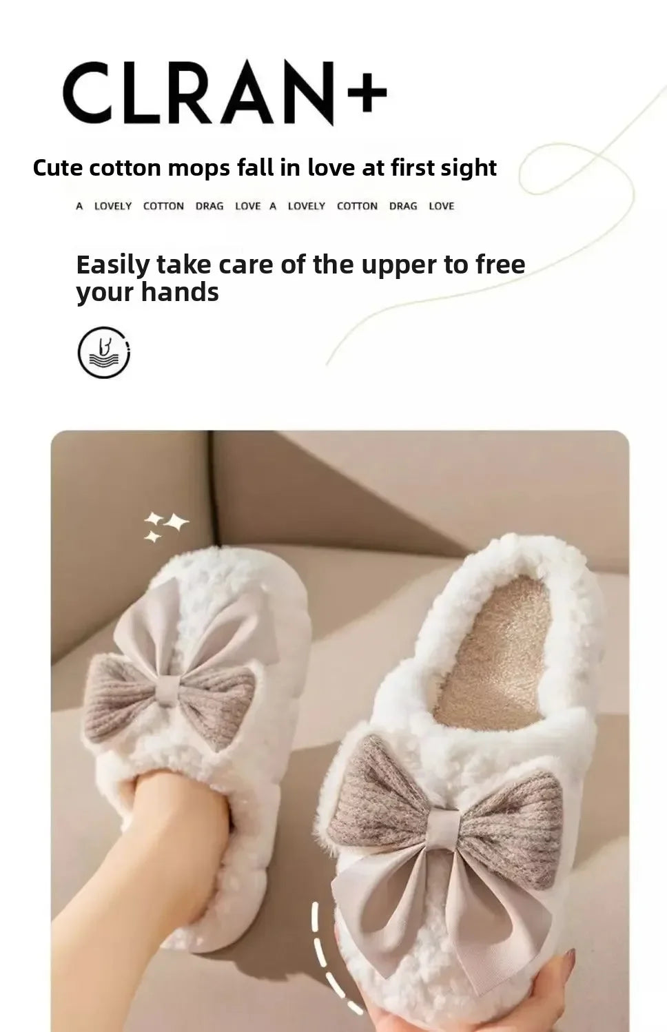 Women's thick-soled plush slippers for indoor outdoor use, non-slip warm fuzzy house shoes with soft fleece, slippers daily wear