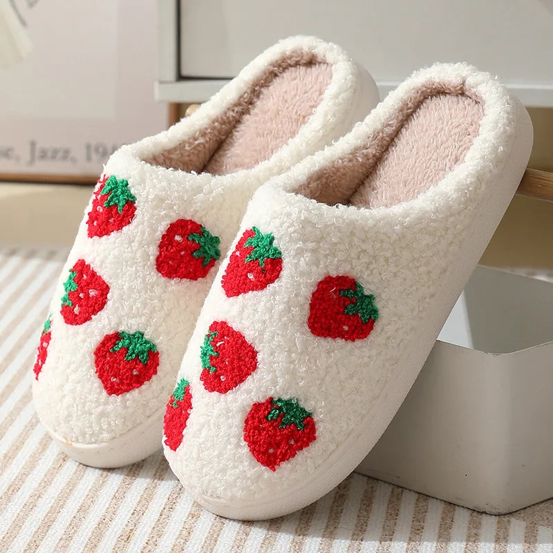 Women's Winter High-End Cotton Slippers, Women's Indoor Home Plush Warm Maternity Slippers, Couple Slippers with Added Fleece for Men in Autumn and Winter