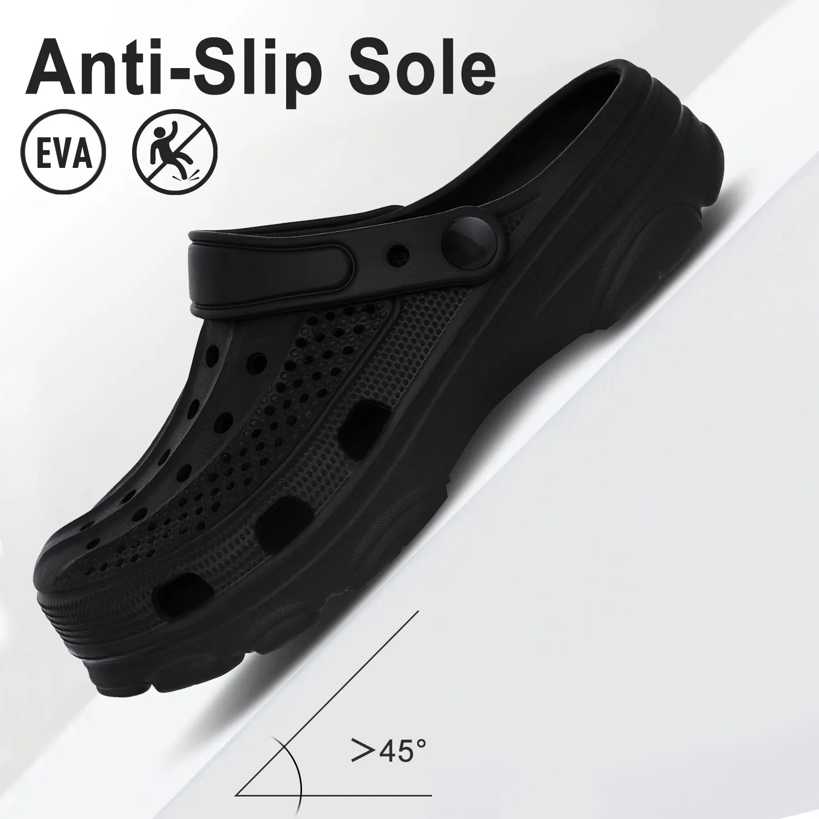 Kidmi Fashion Men Clogs Slippers Summer Clogs Slippers Outdoor Breathable Beach Slippers Soft Men Garden Slippers Home Sandals