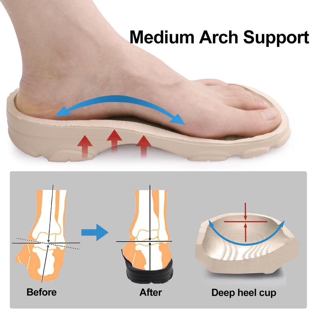 Kidmi Fashion Men Clogs Slippers Summer Clogs Slippers Outdoor Breathable Beach Slippers Soft Men Garden Slippers Home Sandals