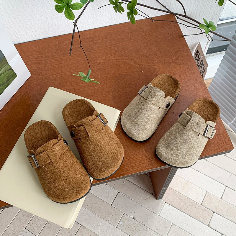 Children's Outdoor Slippers Casual Flat Shoes, Breathable Outdoor Shoes Suitable for Indoor and Outdoor Activities