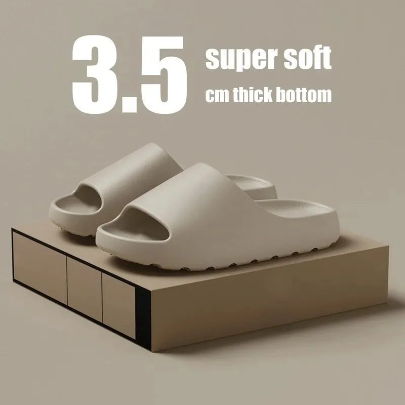 Coconut Slippers Men Women EVA Soft Like Stepping on Shit Thick Soled Sandals Solf Non-slip Wearing Slipper Outdoor Indoor Shoes