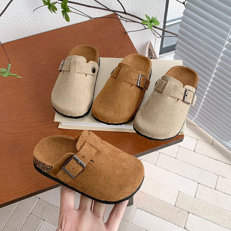 Children's Outdoor Slippers Casual Flat Shoes, Breathable Outdoor Shoes Suitable for Indoor and Outdoor Activities