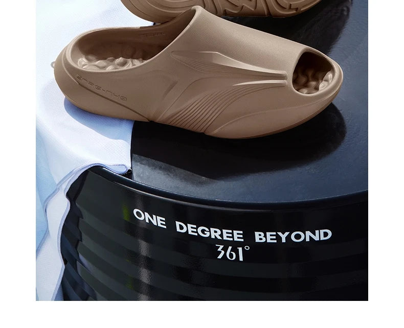 361 Degrees Furious Men Slippers Outdoors Breathable Soft Anti-slip Antiskid Sandal Flexible Durable Stable Male Shoes 672521113