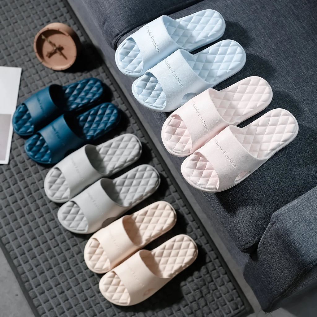 TZLDN 36-49 plus size EVA Soft Bottom Slippers for Women Home Bathroom Summer Sandals for Men Summer Beach Wear Unisex Slides