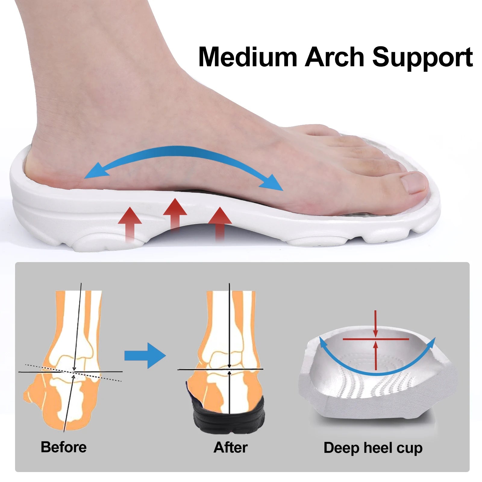 Kidmi Fashion Men Clogs Slippers Summer Clogs Slippers Outdoor Breathable Beach Slippers Soft Men Garden Slippers Home Sandals