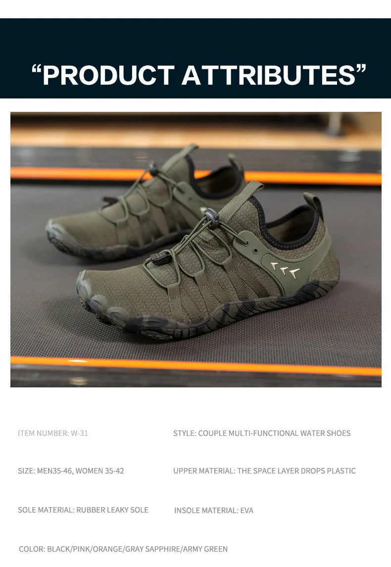 EOCENE Quick-dry Swimming Beach Wading Fitness Hiking fishing Flats Sports Aqua Casual Gym Surf Outdoor Water Sneakers Shoes
