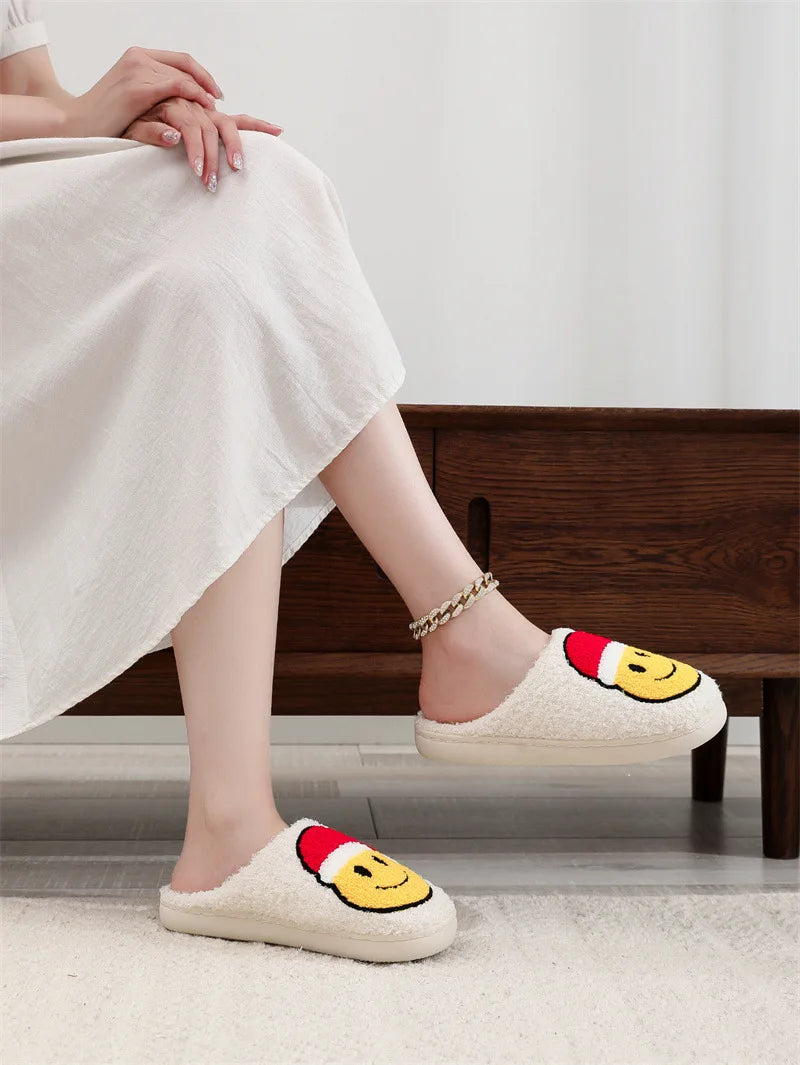 Women's Winter High-End Cotton Slippers, Women's Indoor Home Plush Warm Maternity Slippers, Couple Slippers with Added Fleece for Men in Autumn and Winter