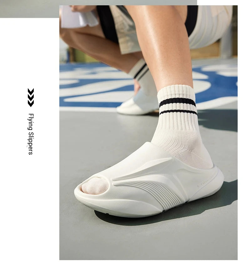 361 Degrees Furious Men Slippers Outdoors Breathable Soft Anti-slip Antiskid Sandal Flexible Durable Stable Male Shoes 672521113