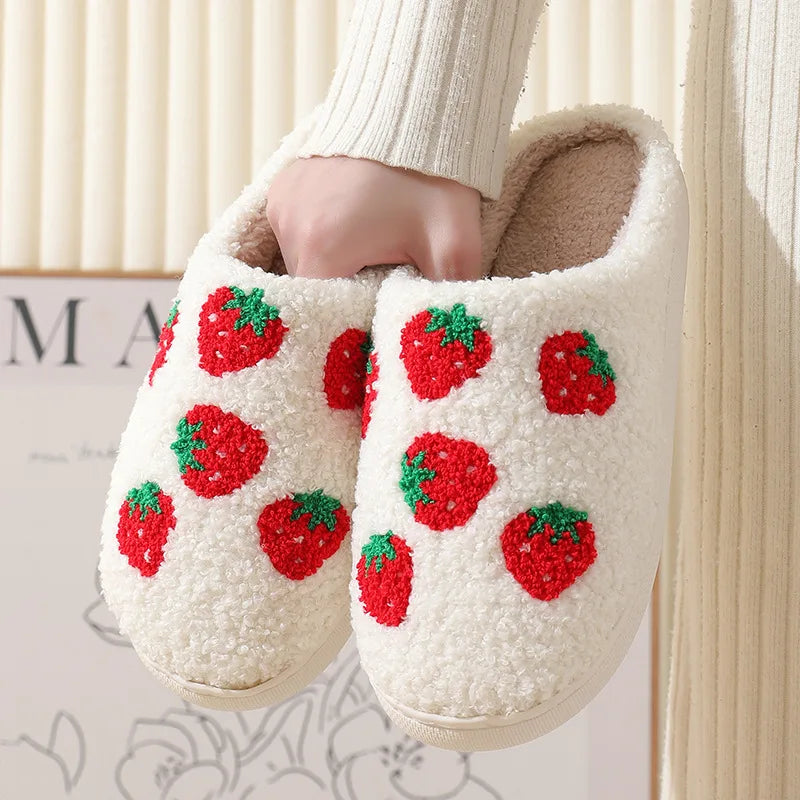Women's Winter High-End Cotton Slippers, Women's Indoor Home Plush Warm Maternity Slippers, Couple Slippers with Added Fleece for Men in Autumn and Winter