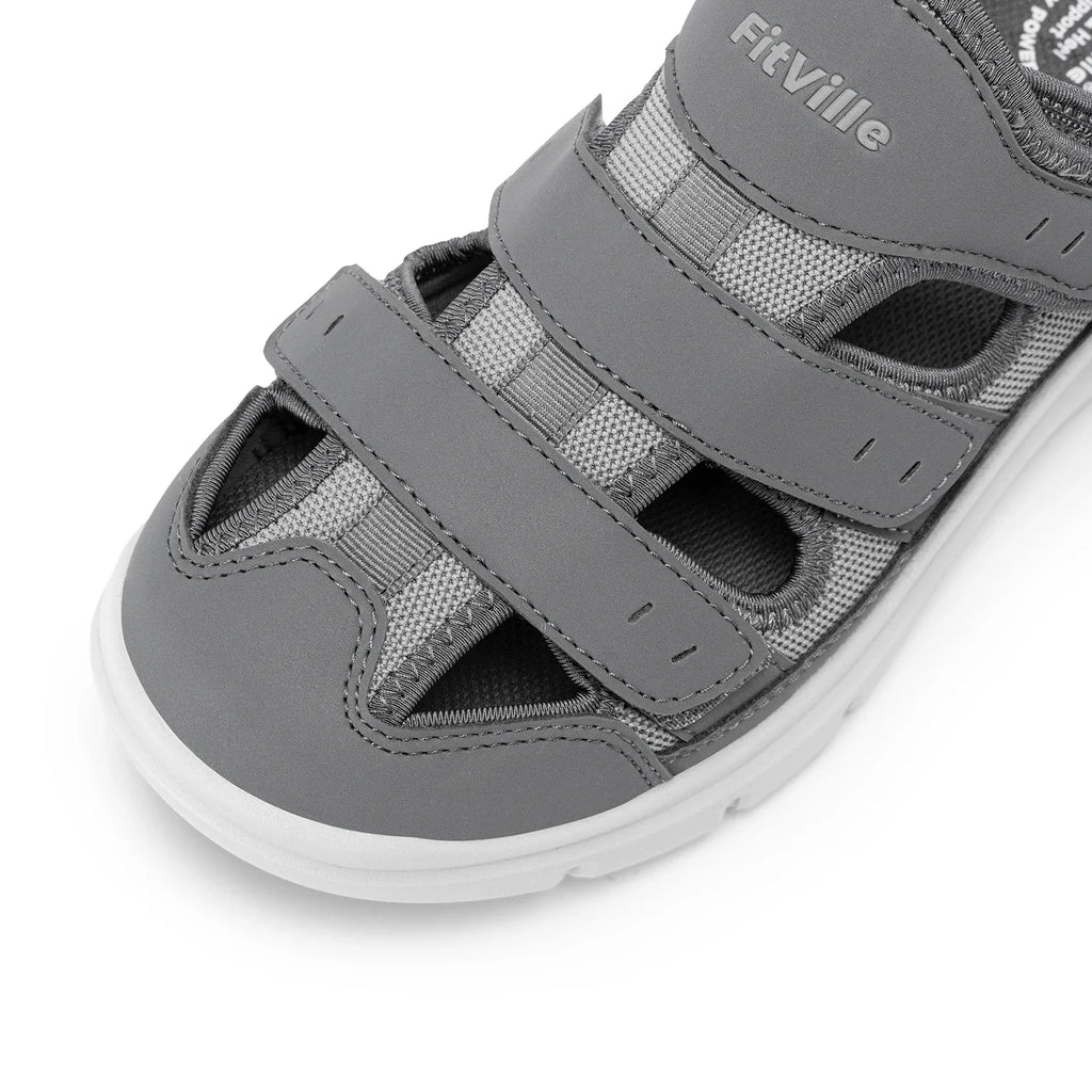 FitVille Men's Sandals Widened Diabetes Shoes Mens Casual Shoes Lightweight for Plantar Fasciitis Arch support Relief Pain
