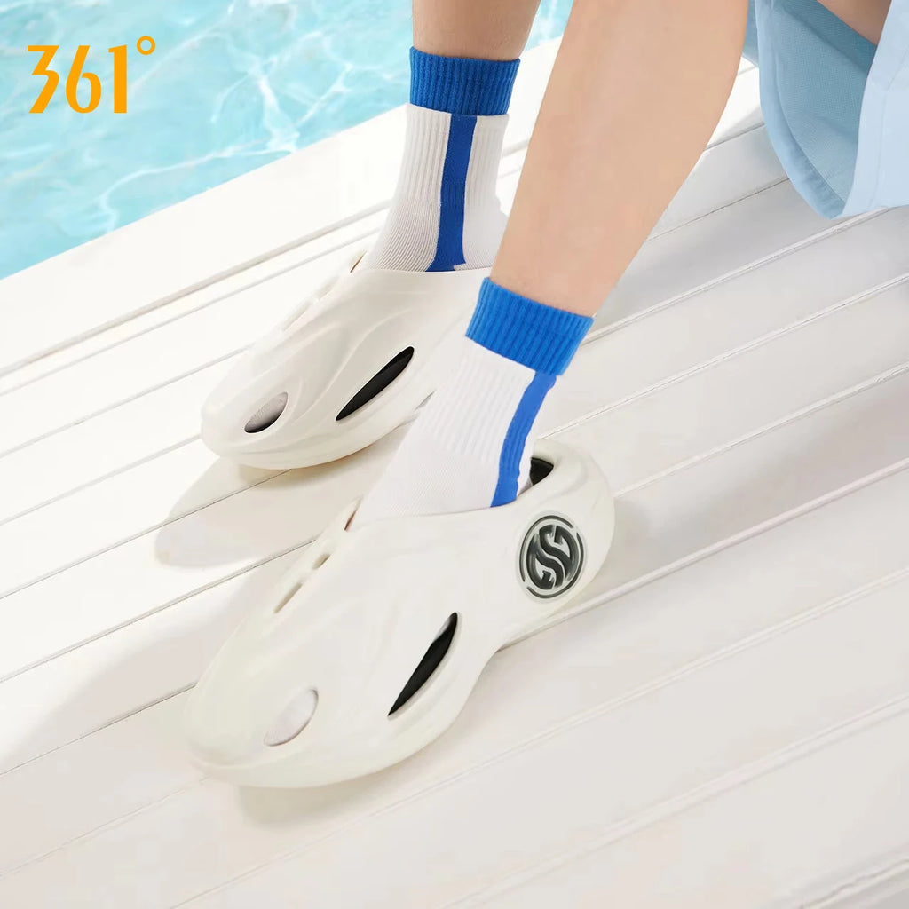 361 Degrees AG Whale 2 Men and Women's Trendy Slippers Anti-slip Deodorization Soft Comfortable Thick Bottom Slippers 672421103