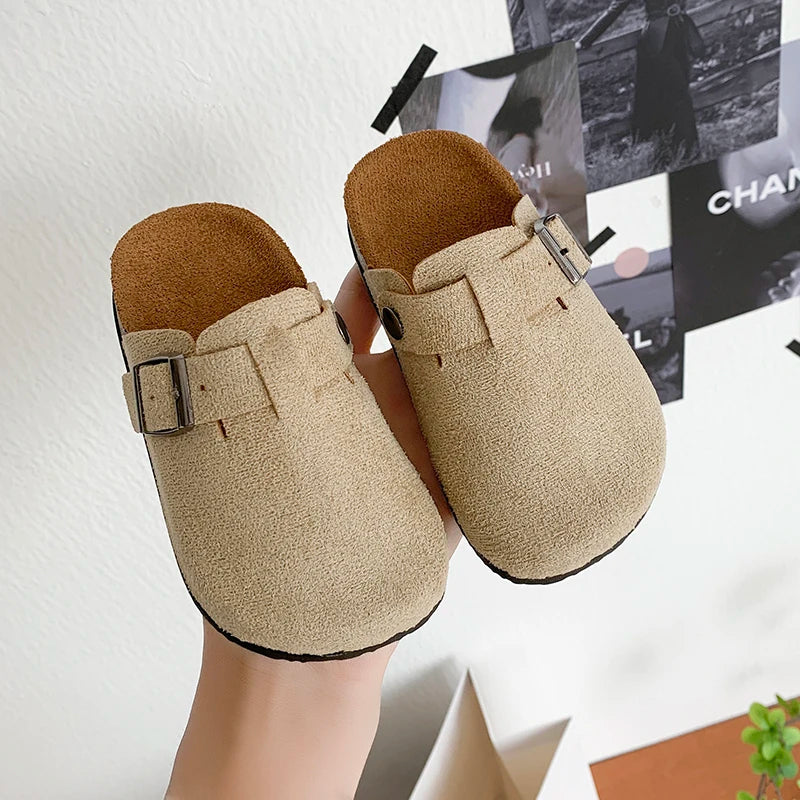Children's Outdoor Slippers Casual Flat Shoes, Breathable Outdoor Shoes Suitable for Indoor and Outdoor Activities