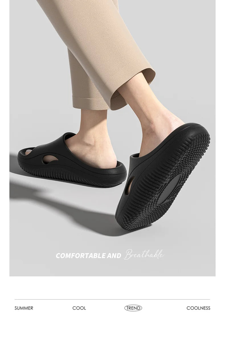 Comfortable Anti-Slip Operating Room Slippers for Men And Women Home Slippers round Toe EVA Material All Seasons Wear