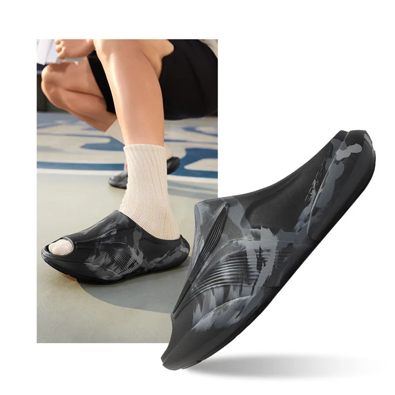 361 Degrees Furious Men Slippers Outdoors Breathable Soft Anti-slip Antiskid Sandal Flexible Durable Stable Male Shoes 672521113