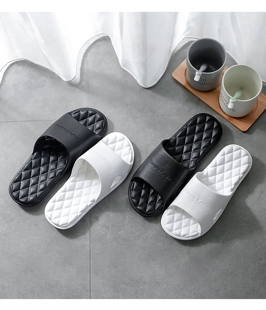 TZLDN 36-49 plus size EVA Soft Bottom Slippers for Women Home Bathroom Summer Sandals for Men Summer Beach Wear Unisex Slides