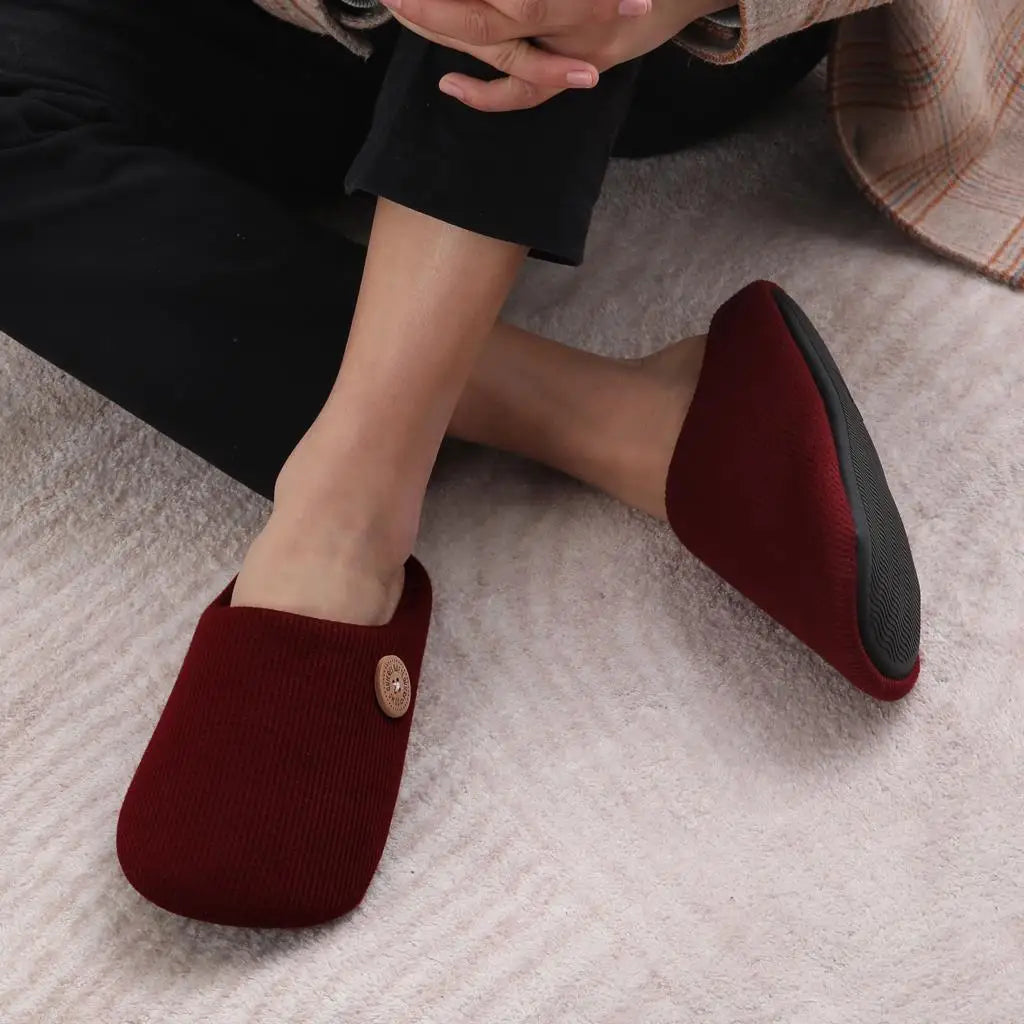Classic Men Slippers Indoor Men Slippers Fashion Men House Slippers Outdoor Antiskid Soft Men Flat Slippers Winter Bedroom Shoes