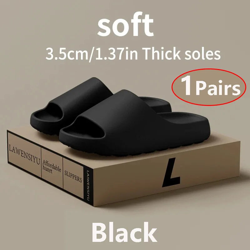 Coconut Slippers Men Women EVA Soft Like Stepping on Shit Thick Soled Sandals Solf Non-slip Wearing Slipper Outdoor Indoor Shoes